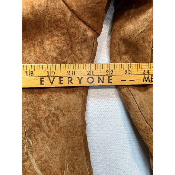 Christopher & Banks Women's Dress Shirt Long Sleeve Sz XL Brown Floral Button Up - Picture 10 of 12